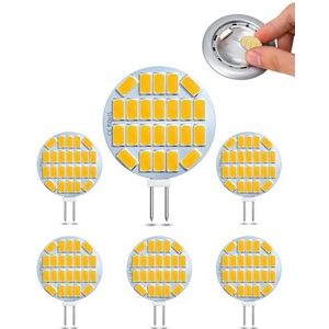 CucuGo G4 Ledlampen, 3W, 40lm, Warmwit, 3000K, AC/DC 12-24V, Twee-Polige Basis, Komt Overeen Met 30W Halogeen, CRI 90+, Niet Dimbaar, 6 Stuks