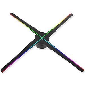 3D-hologramventilator 52 cm wifi fan holografische projector 3D LED Sign Reclame Machine Ingebouwde 8G-geheugen 552 Lamp Kralen Ondersteuning MP4 / JPG Kerst holografische projector
