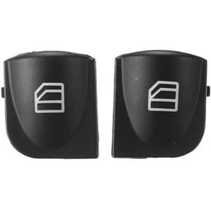 A2038210679 Voor Mercedes Voor Benz W208 W203 C CLK Links + Rechts Venster Voorruit Controle Schakelaar Knop Cover Raamschakelaar (Color : A pair)