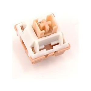 Outemu Cream Switch, 5Pin Pre-Lubed RGB Lineaire Stille Clicky Switch For Custom Mechanische Gaming Toetsenbord (Color : Silent Cream Yellow, Size : 70PCS)