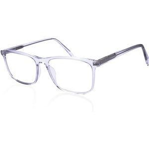 Cvantus Premium Leesbril | Maatwerk kwaliteit - Gemaakt door Opticiens | Blauw Licht- & UV-filter, Anti-verblinding, Antistatische Eigenschappen | Transparant Vierkante Leesbril Voor Dames & Heren