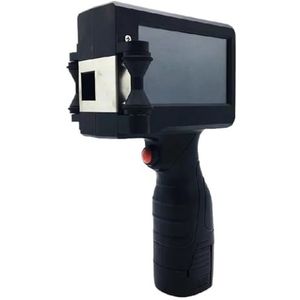 Handheld Printer Handheld Inkjet Printer 1/2 Inch Touch Laser Coder Label Print Machine Met USB Import QR/Barcode/Datum/Logo 12.7mm Printer Efficiënt Helderheid(Black ink - Printer)