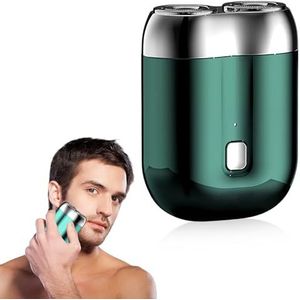 Draagbaar elektrisch scheerapparaat, mini-scheerapparaat, elektrisch, IPX7 waterdicht, elektrisch scheerapparaat voor heren, nat en droog scheerapparaat, USB-C-oplaadkop, voor thuis, auto, reizen
