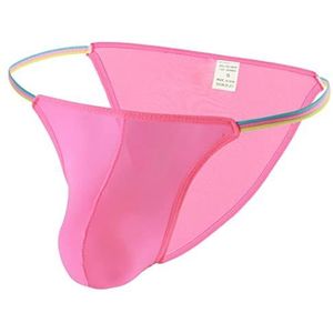 Yomie Heren kleurrijke string sexy slips ademend string bikini lage taille sexy slipje voor mannen