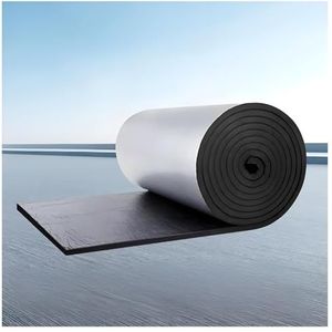 Isolatiefolie, radiatorreflectorfolie op rol, zelfklevende aluminiumfolie, geluidsisolatiekatoen, hitteschild, stralingsbarrière, for vloeren, muren, zolders, daken(10MM(THK),1*1m/3.2*3.2ft)