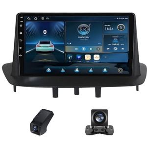 Android 14 2Din Autoradio geldt voor Renault Fluence Megane 3 2008-2014 Ingebouwd CarPlay/Android auto/DSP-processor/GPS-navigatie/Bluetooth 9 Duim Touch screen/Stuurbediening(C30 Pro)
