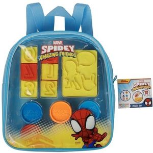 Disney - Marvel - Spidey - Okidoki klei in rugzak - figuren - kneedset - speelklei (blauw)