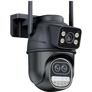 Bewakingscamera, 6MP Camera Buiten 12MP 8X Zoom Drie Lens Dubbele Schermen CCTV Video Cam Auto Tracking Beveiliging Surveillance(6K12MP Camera)