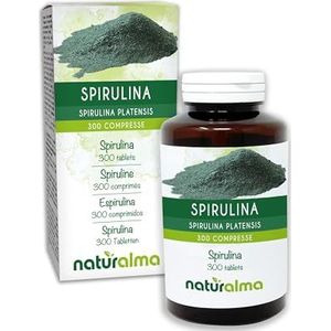 Spirulina (Spirulina platensis of Arthrospira platensis) thallus (algen) Naturalma - 150 g - 300 tabletten - Voedingssupplement - Natuurlijk en Veganistisch