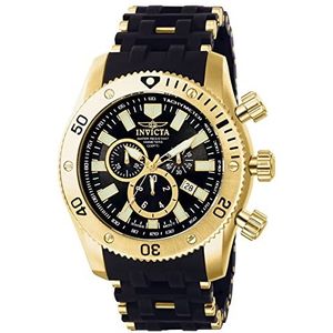 Invicta Riem Sea Spider 0140, Goud; Zwart, riem