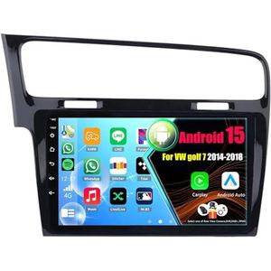 Android 15 Autoradio Voor VW golf 7 2014-2018 met Draadloze Carplay Android Auto, 9 Inch Autoscherm Soporta Bluetooth WIFI GPS FM/RDS(4Core(2+32GB))