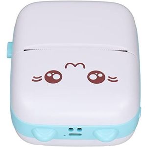 Miniprinter, draagbare draadloze verbinding Inktloze printer Thermisch voor meisjes voor kinderen(blauw)