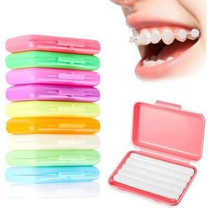 10 dozen beugelwas, orthodontische was voor beugels, beugelwas voor het verlichten van irritatie, pijn (10 soorten smaak)