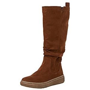 Jana Dameslaarzen 8-8-25660-29 H-breedte maat: EU vrijetijdslaarzen schoenen met hoge schacht comfortabel duurzaamheid brede schoenbreedte, cognac, 38 EU