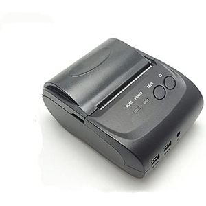 Etiketprinters Draagbare Mini Bluetooth-printer 58mm Draadloze thermische ontvangstprinter for mobiele telefoon 1500 mAh batterij (Color : Printer with Belt)