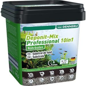 Dennerle Deponit-Mix Professional 10in1-2,4 kg multi-mineraal voedingssubstraat voor aquaria van 50-70 liter