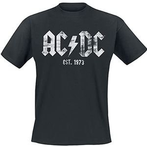 AC/DC Est, 1973 T-shirt zwart 4XL 100% katoen Band merch, Bands