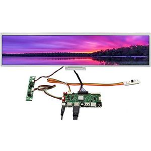 VSDISPLAY 24 inch 1920x360 DV240FBM-NB0 stretched Bar IPS Scherm en USB SD Audio LVDs Controller Board, voor DIY Marquee Gaming Monitor/Supermarkt Shelf Panel