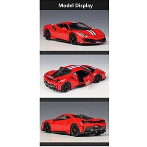 legering auto model speelgoed Voor Ferrari 488 1:24 Legering Sportwagen Mo&del Diecast Metalen Speelgoed Racewagen Mo&del Simulatie Collectie Kinderen Speelgoed Gift (Color : Black)