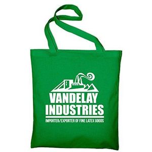 Vandelay Industries Seinfeld Boodschappentas Strand Gym Canvas Katoen Jute quotes slogan, Groen, Eén maat