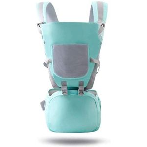 Babydrager Ergonomisch met hip Seat Child Carrier Rugzak Multifunctionele Baby Sling Wrap, Geschikt voor baby's geboren in Four Seasons (kleur: Grijs)