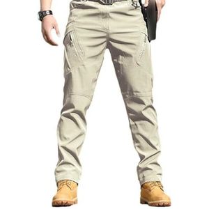 Flexcamo - Tactical Waterproof Pants,Texwix Tactical Pants,Men's Stretch Hiking Work Cargo Pants,Tactical Pants (One Size,Khaki)