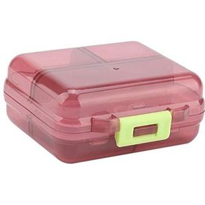 Pillendoosje/Pillendoosje/Pillendoosje/Pillendoosje met 7 compartimenten Draagbare medicijnen/Medicijnen Rood