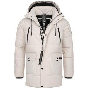 INDICODE JEANS Winterparka 'Wess'  beige / zwart
