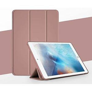 Hoes, Compatibel met iPad Pro 10.5/Air3 10.5 inch 2018/2019 Slim Stand Hard Back Shell Beschermende Smart Cover Case, lichtgewicht Shell Tri-Fold Folio Cover & Auto Wake/Sleep (Color : Sand powder)
