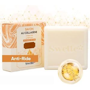 SWELLE Collageen Masker Zeep Bar 100 gr Natuurlijke Shampoo Bar 1pc | Anti Rimpel, Veroudering, Hydraterend gezicht, Body Wash, Hand Wassen | Gezichts- & Body Scrub, Haarverzorging, Gezichtsmasker