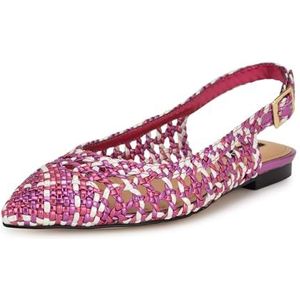 NINE WEST Soel Ballet Flat voor dames, Roze Multi 650, 38 EU
