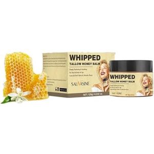 Britains Beauty WHIPPED TALLOW HONEY BALM - Diepe hydraterende, kalmerende huidverzorging voor gezicht, lichaam en lippen | Calendula, olijfolie en talg voor de droge, schrale en gevoelige huid |