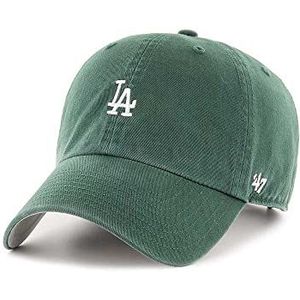 47brand Los Angeles Dodgers Dark Green Base Runner Clean up Strapback Cap, groen, Eén maat
