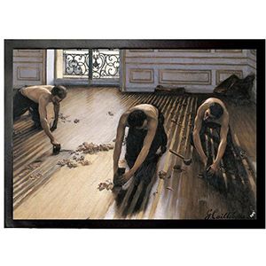 1art1 Caillebotte, Gustave The Floor Scrapers, 1875 Deurmat 70x50 cm