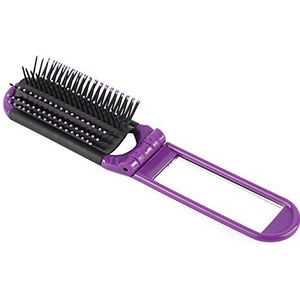 DieffematicSZ kam Portable Long Folding Mirror Comb (Color : Mavi)