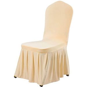 20 stuks stoelhoezen wit polyester spandex lycra stretch stoelhoes