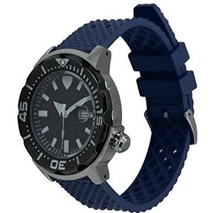 Quick Release Watch Bands Premium kwaliteit Compatible With Fkm Rubberen horlogeband 18mm 20mm 22mm mannen vrouwen waterdichte vervanging horlogeband (Color : Blue new, Size : 22mm)