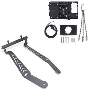 Telefoonhouder Navigatiebeugel Motor Motorfiets Telefoon GPS Mount Navigatie Beugel USB Draadloos Opladen Voor CYCLONE RT3 RT 3 Uitbreiding Stand Multifunctionele Lat(Size:22mm USB Stand)