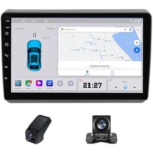 Carplay autoradio 2 Din geldt voor Dodge Dart 2012-2016 met Android Auto Bluetooth 9 inch touchscreen autoradio met FM-radio WIFI GPS stuurwielbediening+achteruitrijcamera(C10)