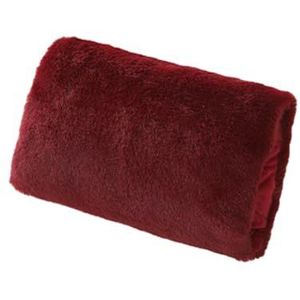 Amagogo Elektrische handwarmer Warmwaterzak Verwarmingskussen voor dames Heren Zachte USB draagbare verwarmde handmof voor skiën Koude winter, Rood