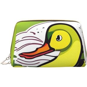 Duck Flock Game draagbare cosmetische tas, reistas, uniseks, ritssluiting, geschikt voor dagelijks gebruik, Wit, Eén maat
