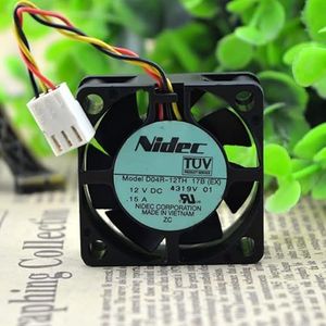 Original D04R-12TH DC12V 0.13A 4CM 4015 ultra-quiet chassis cooling fan