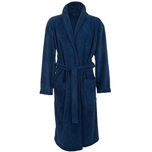 Ochtendjas Van Fleece, Marineblauw (XXL)