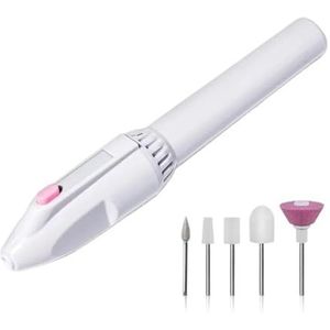 5 in 1 MINI elektrische nagelboorset manicure pedicure slijpen polijsten nagelkunst schuren vijl pen gereedschap machine