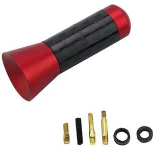 Audio- & videoantennes voor auto Universele autoantenne signaal 3,5 cm koolstofvezel dakradio korte antenne mini FM/AM auto-accessoires Autoradio Antenne(Red)