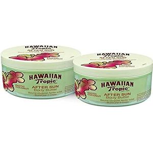 Hawaiian Tropic - AfterSun Body Butter Exotic Coconut - After Sun Body Cream met vers kokosaroma, 200 ml formaat - Pack 2 Units