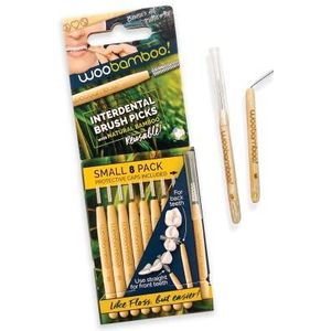 Woobamboo Eco Vriendschappelijke Bamboe Kleine interdentale Borstels, 8 Pack
