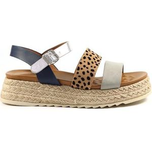Dames zomer grijze sandaal, Grijs, 37 EU