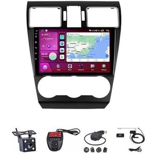 Android Autoradio Video Multimedia Speler, 9 Inch Touch Screen Radio Plug And Play Autotoebehoren met Bluetooth En Navigatie En Achteruitrijcamera Voor Subaru Forester XV WRX 2016 2017 2018(M600S 4G+W