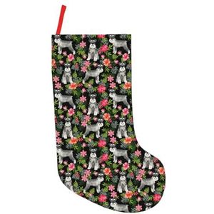 Schnauzer Print Kerst Kousen,Vakantie Party Decoraties